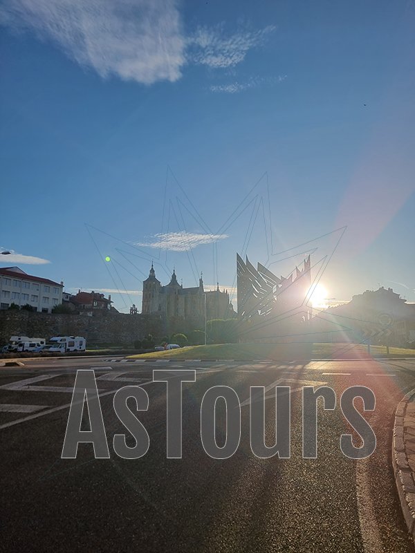 Foto de Astorga desde la rotonda de los Pendones para AsTours